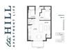 Emerson Alcove Floor Plan Emerson Alcove Floor Plan at The Hill Apartments